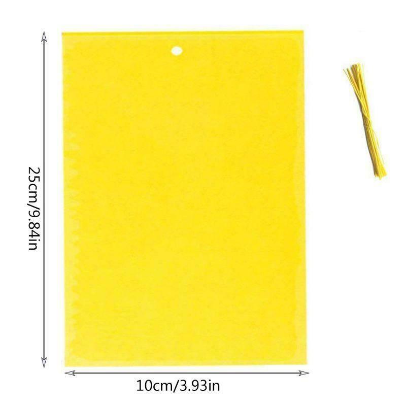 30 Pack Dual-Sided Yellow Sticky Traps for Flying Plant Insect (10x4 Inch, 30pcs