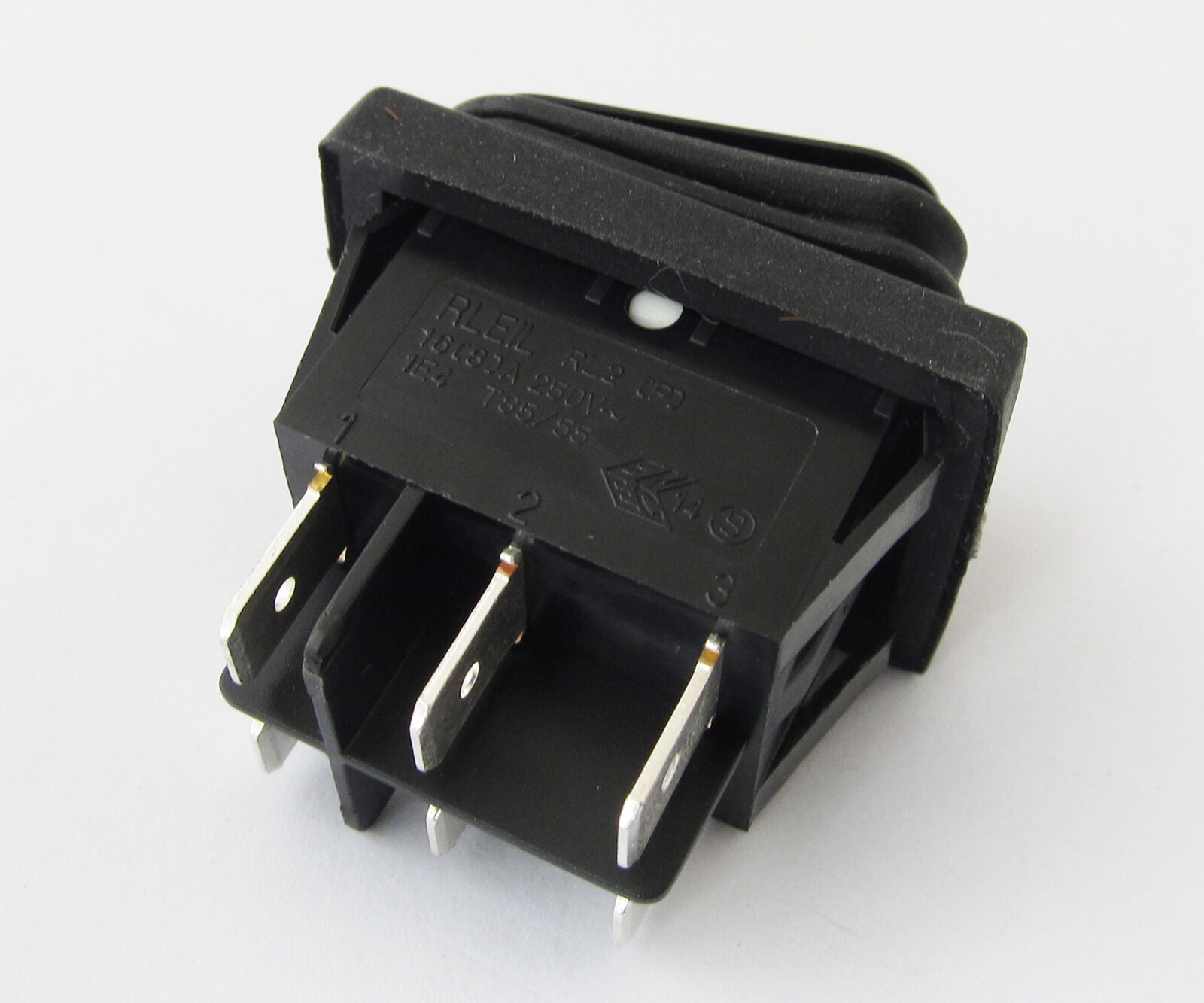 1pc Black RLEIL RL2(P) Waterproof IP65 ON/OFF/ON Boat Car Rocker Switch 10A 250V