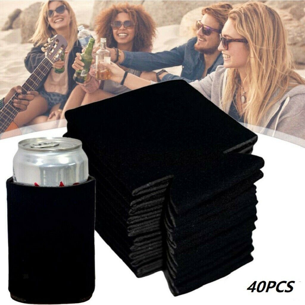 40Pcs Cup Sleeve Beer Can Bottle Holder Insulator Home Christmas Supplies