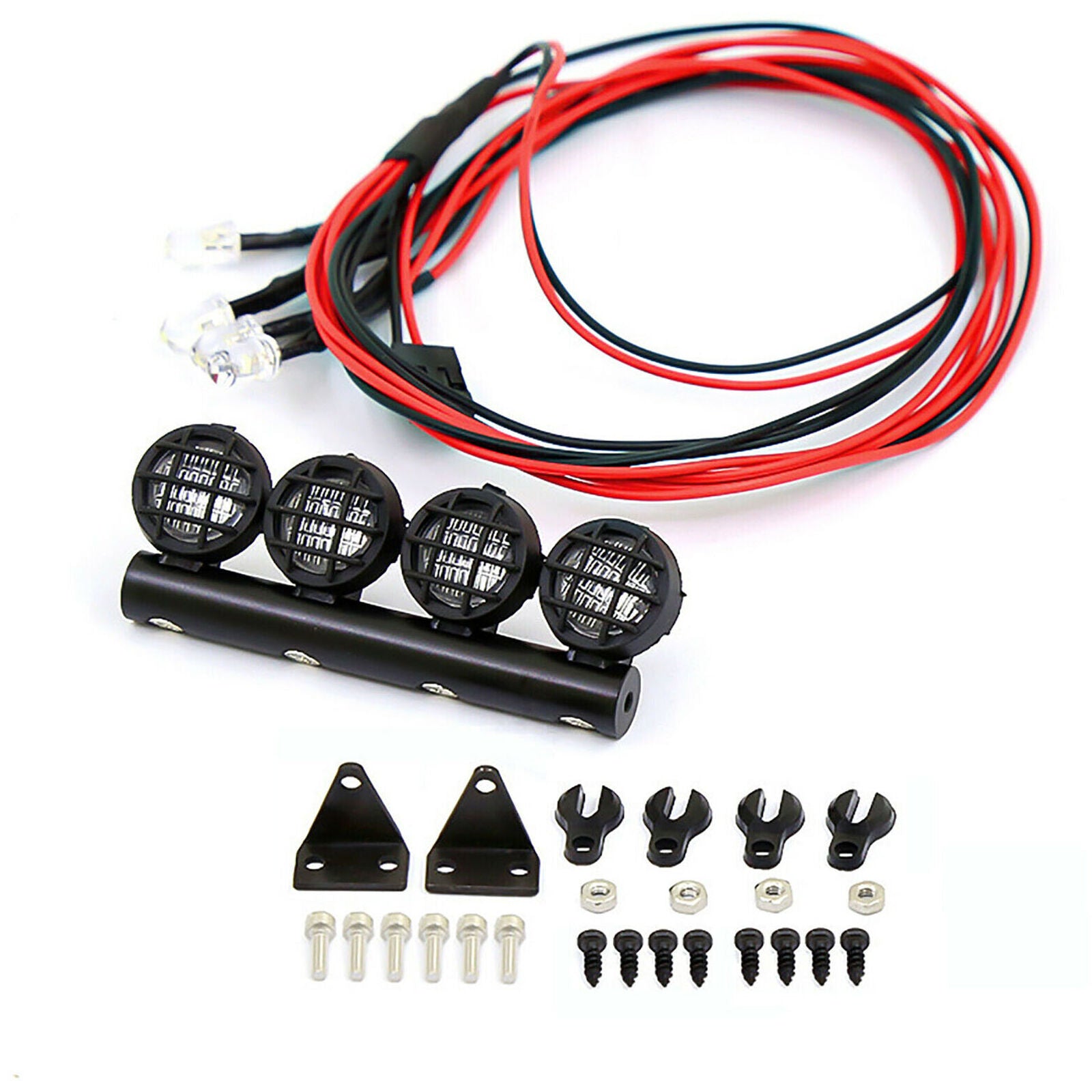 Roof Light Luggage Rack Spotlight for 1:18/1:24 WPL RC Car Upgrade Accessories