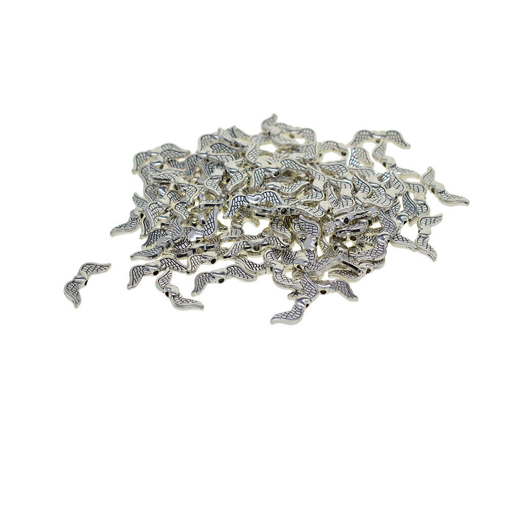 100 x metal angel wings metal beads spacer beads beads spacer beads