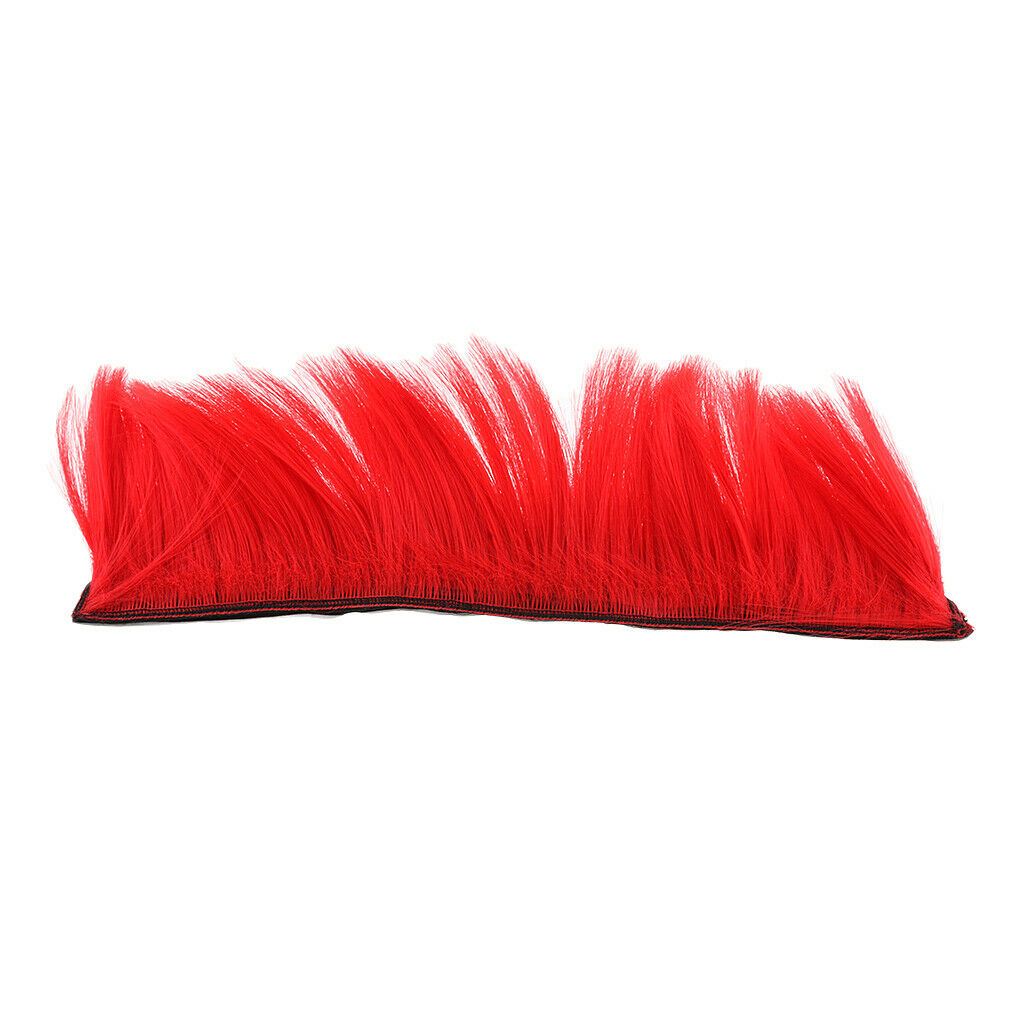 Helmet Accessories Mohawk Wig for Racing Mohawk  Dirt Bike Red
