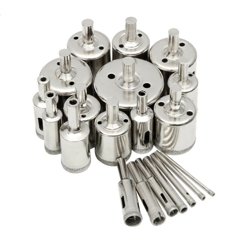 Diamond Drill Bits - Glass and Tile Hollow Core Drill Bits Extractor Remover