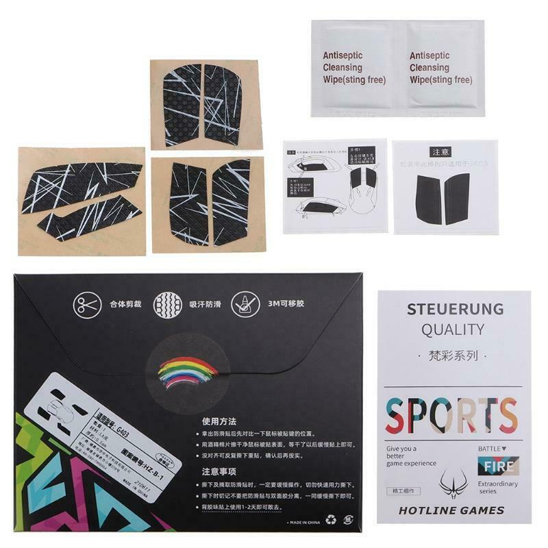 Mouse Skin Anti-Slip Elastics Refined Side Grips for logitech G403 G603 G703