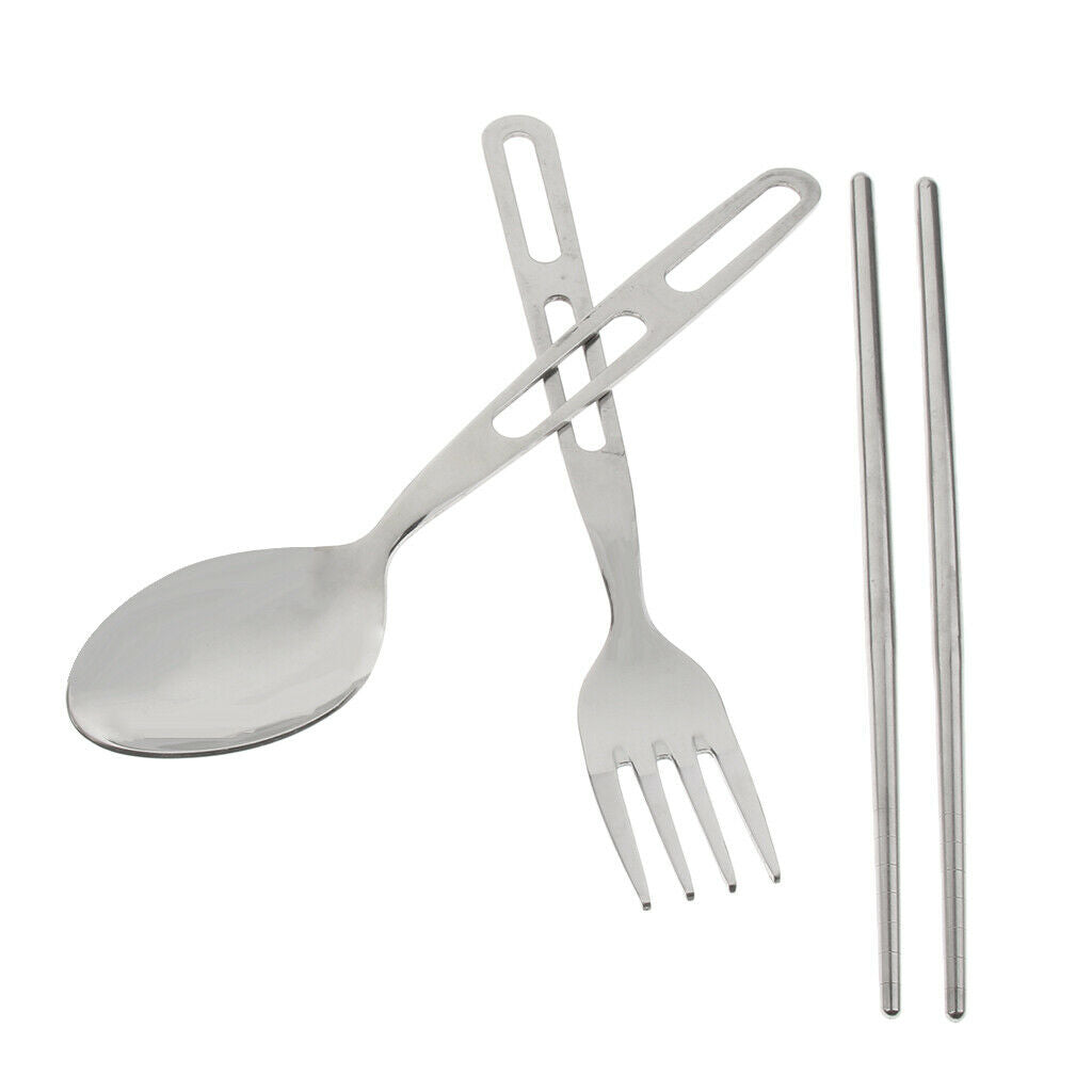 Outdoor Portable Cutlery Set Spoon Fork Chopsticks for Camping Travel Picnic