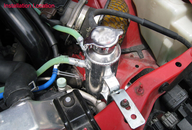 Universal Radiator Coolant Aluminum Catch Tank Bottle Overflow Reservoir 350ml