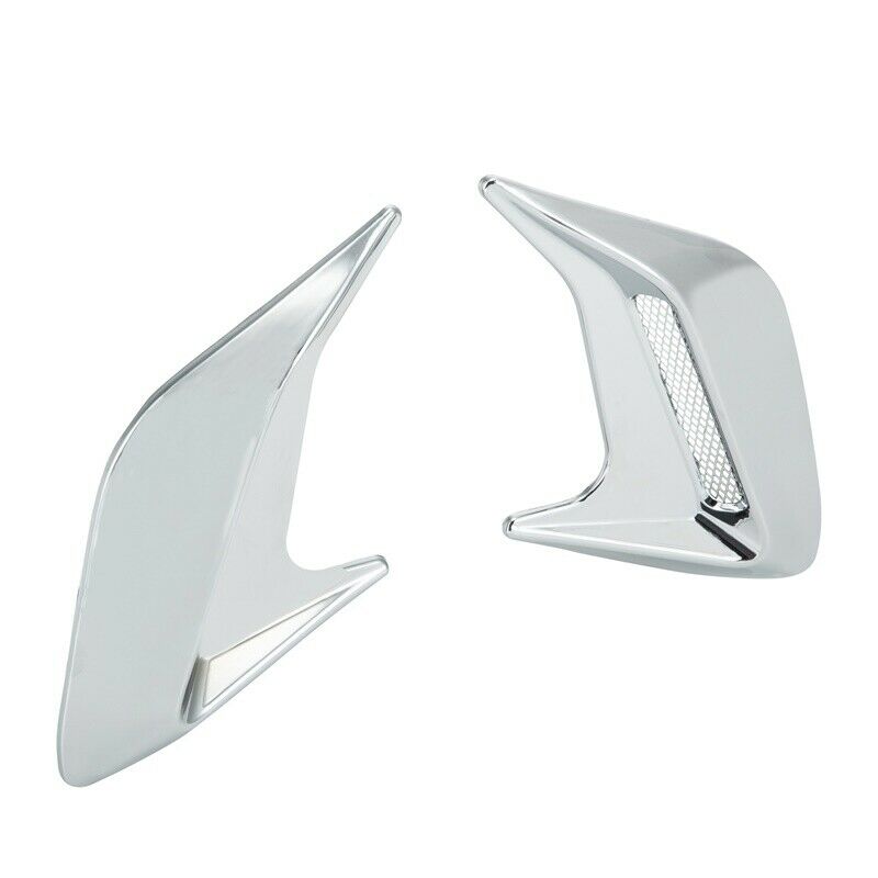 Universal CAR Chrome ABS Decor Side Vent Hood Air Flow Fender Intake Stickers