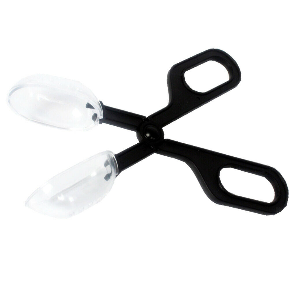 ABS Straight Nippers Tweezers Feeding Tongs with Holder Bowl for Reptile Snakes