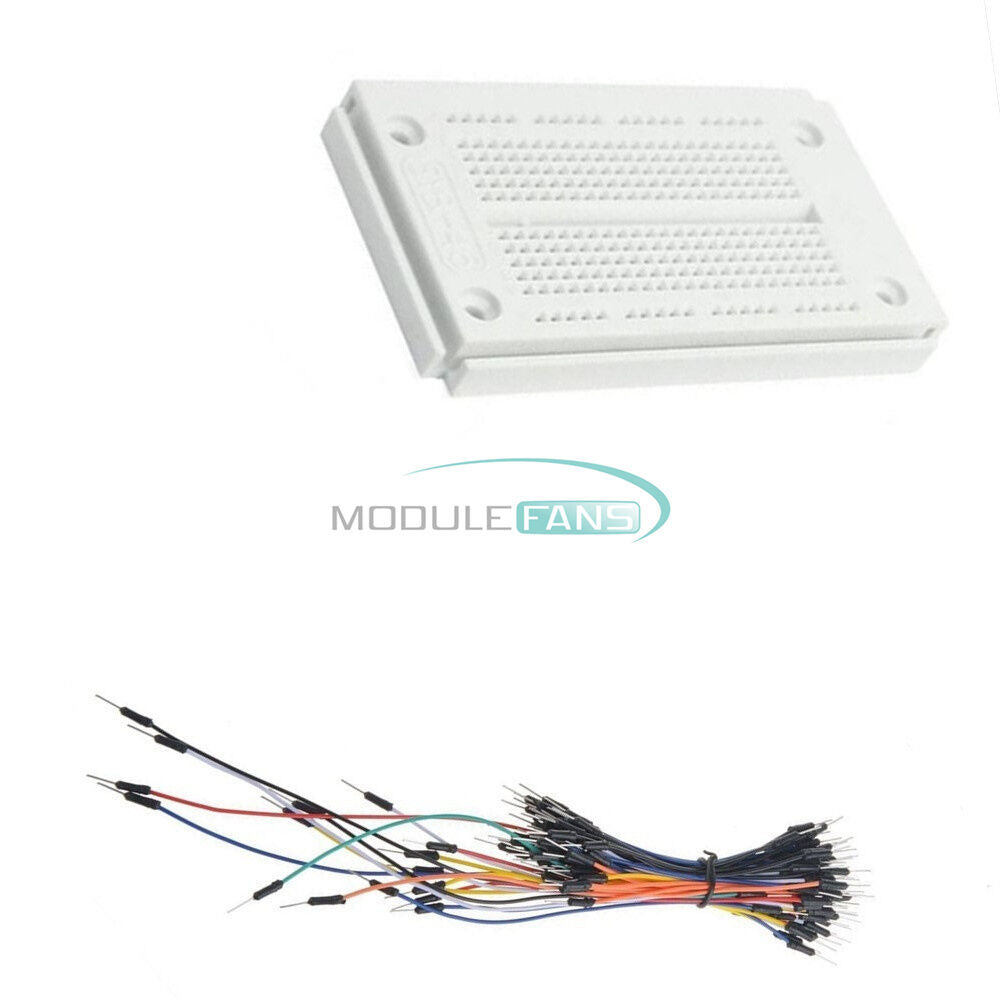 Breadboard 270 Points  PCB Bread 23x12 SYB-46+65pcs Jumper wire For Arduino top