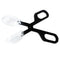 ABS Straight Nippers Tweezers Feeding Tongs with Holder Bowl for Reptile Snakes