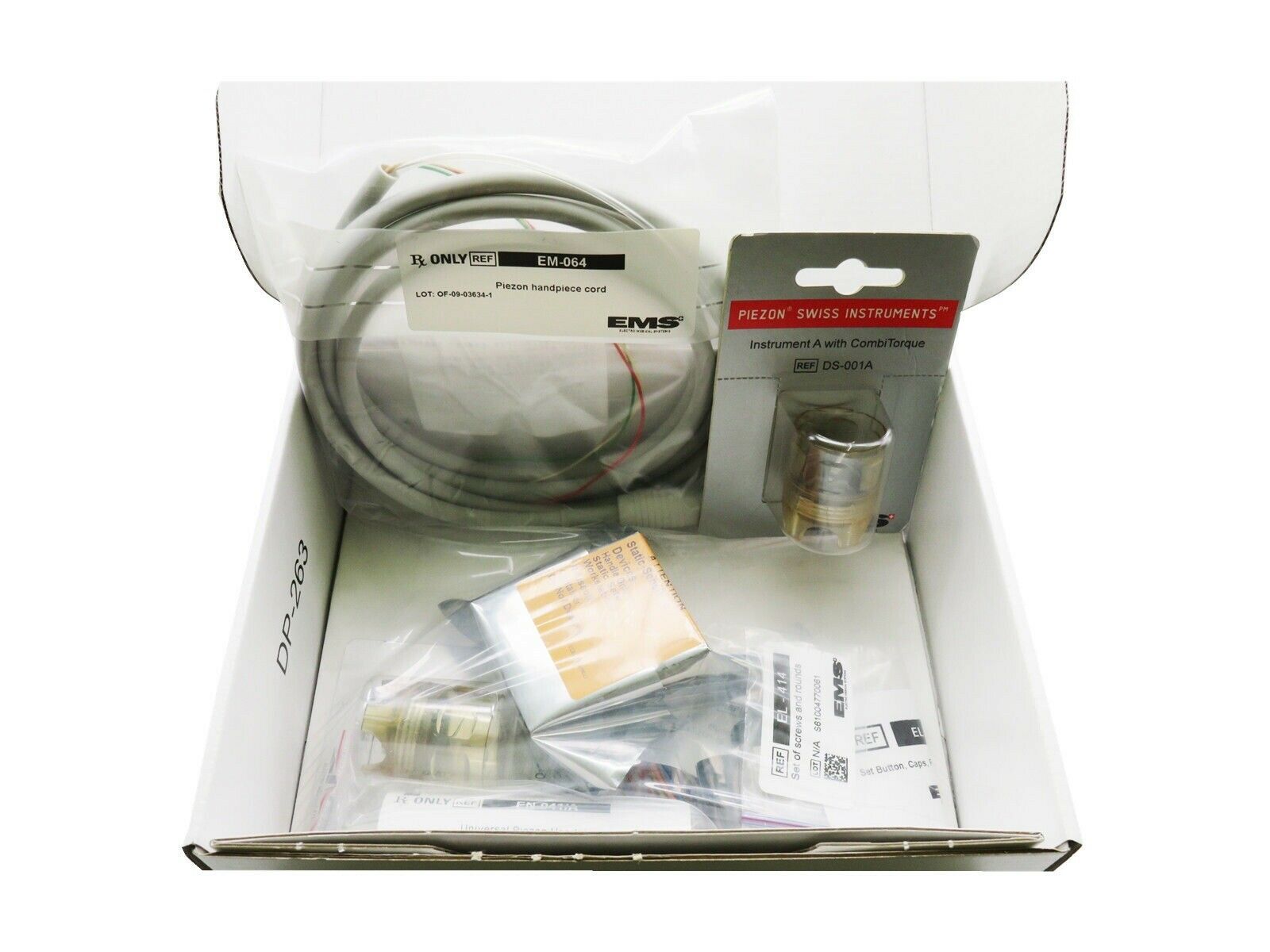 Dental EMS Piezon Scaler BUILD-IN KITS SCALER HANDPIECE SCALING Tips Swiss