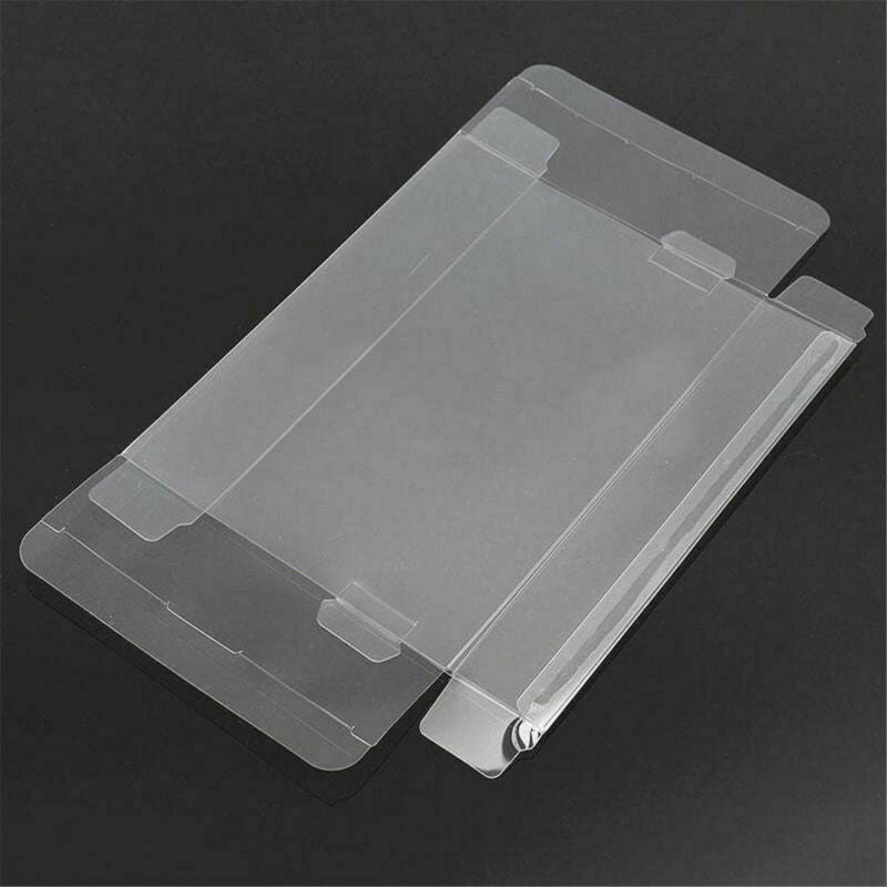 Clear PET Protective Box Case Sleeves Covers For SNES N64 CIB Boxed Games