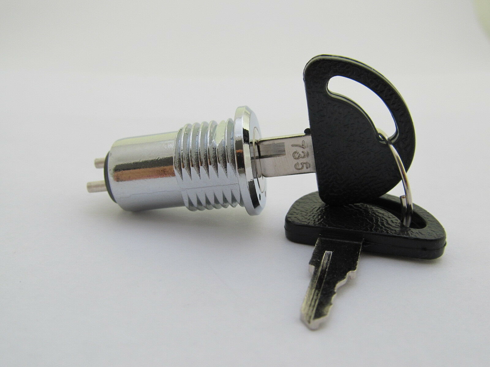 1pc High Quality 15.6x31mm #735 Key Switch ON/OFF Metal Lock Switch with 2 keys