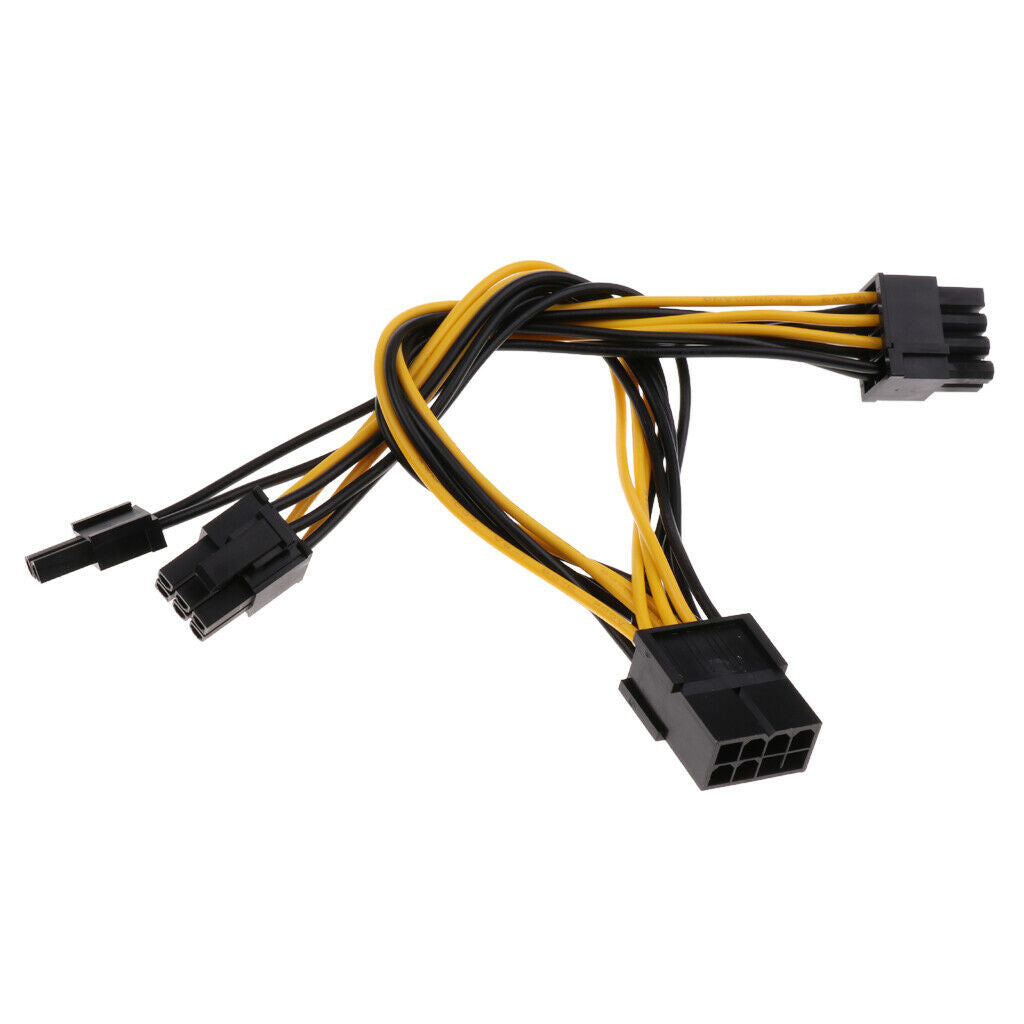 6X PCI-e  Female to Dual 8 (6+2pin)pin Male Graphics Video Card Power Extension