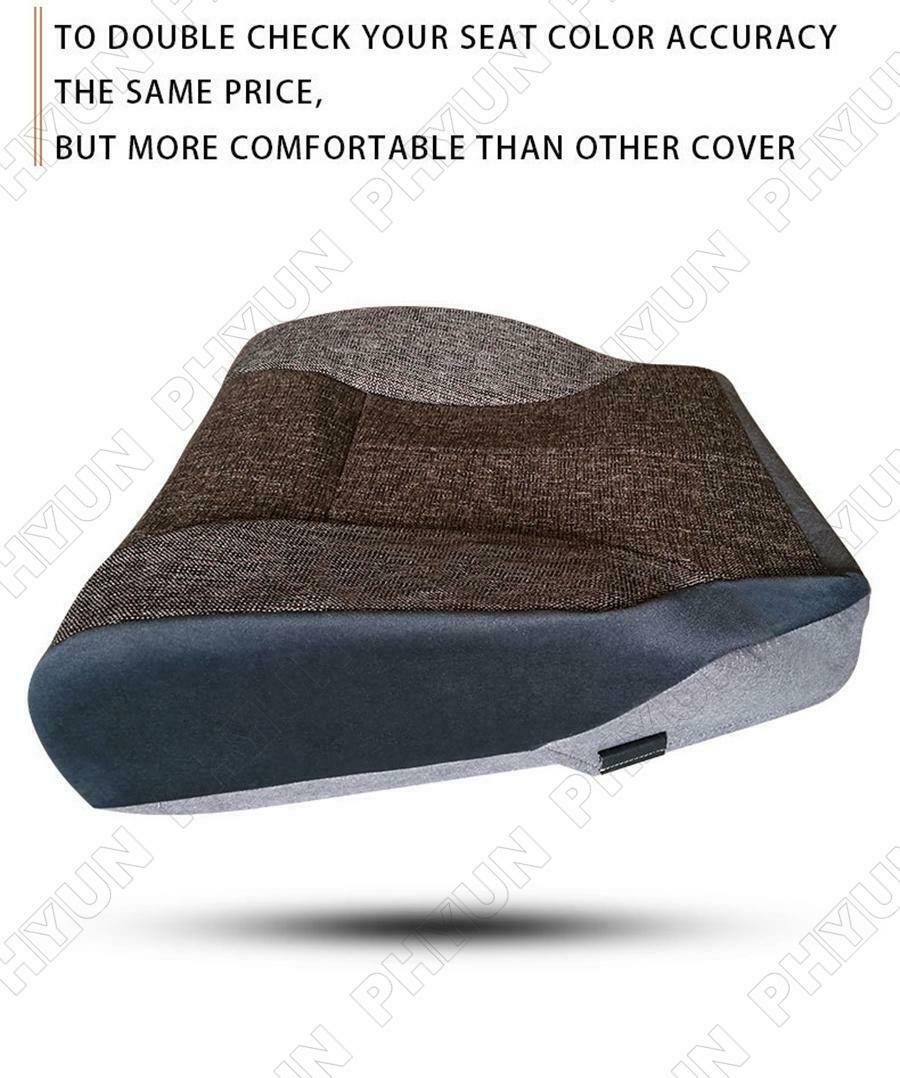 For 1998-2002 Dodge Ram 1500 2500 3500 SLT Left Side Front Seat Cover Gray Linen