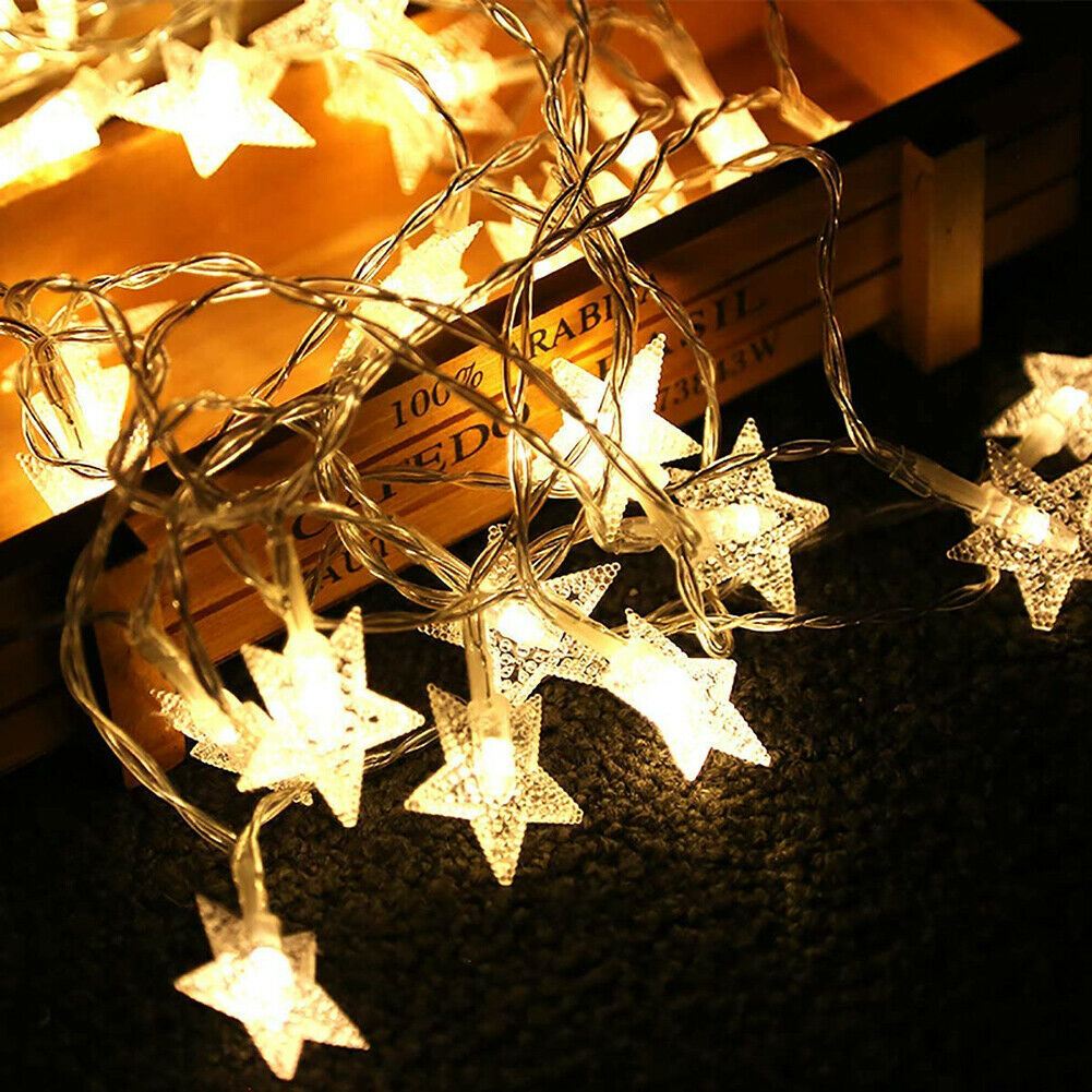 6m LED String Light 5V USB Powered Remote Control Warm White Fairy Garland @