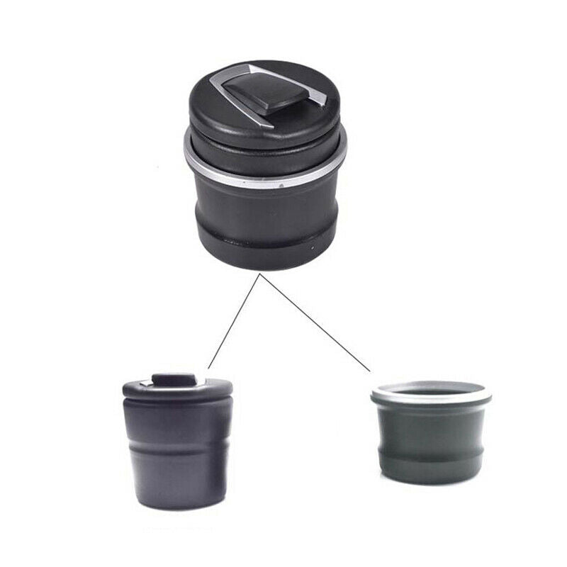 Car SUV Portable Ashtray Cup Holder Tool Cigarette Smoke Remover w/ LED Light
