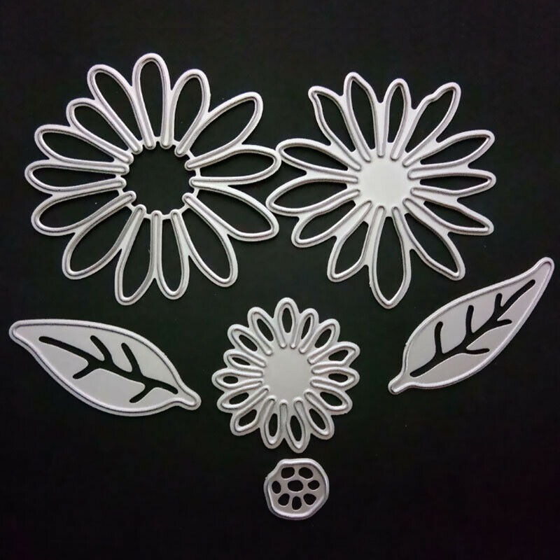 6Pcs Chrysanthemum  DIY Daisy Flower Die Set Metal Cutting Die Cutter Cards
