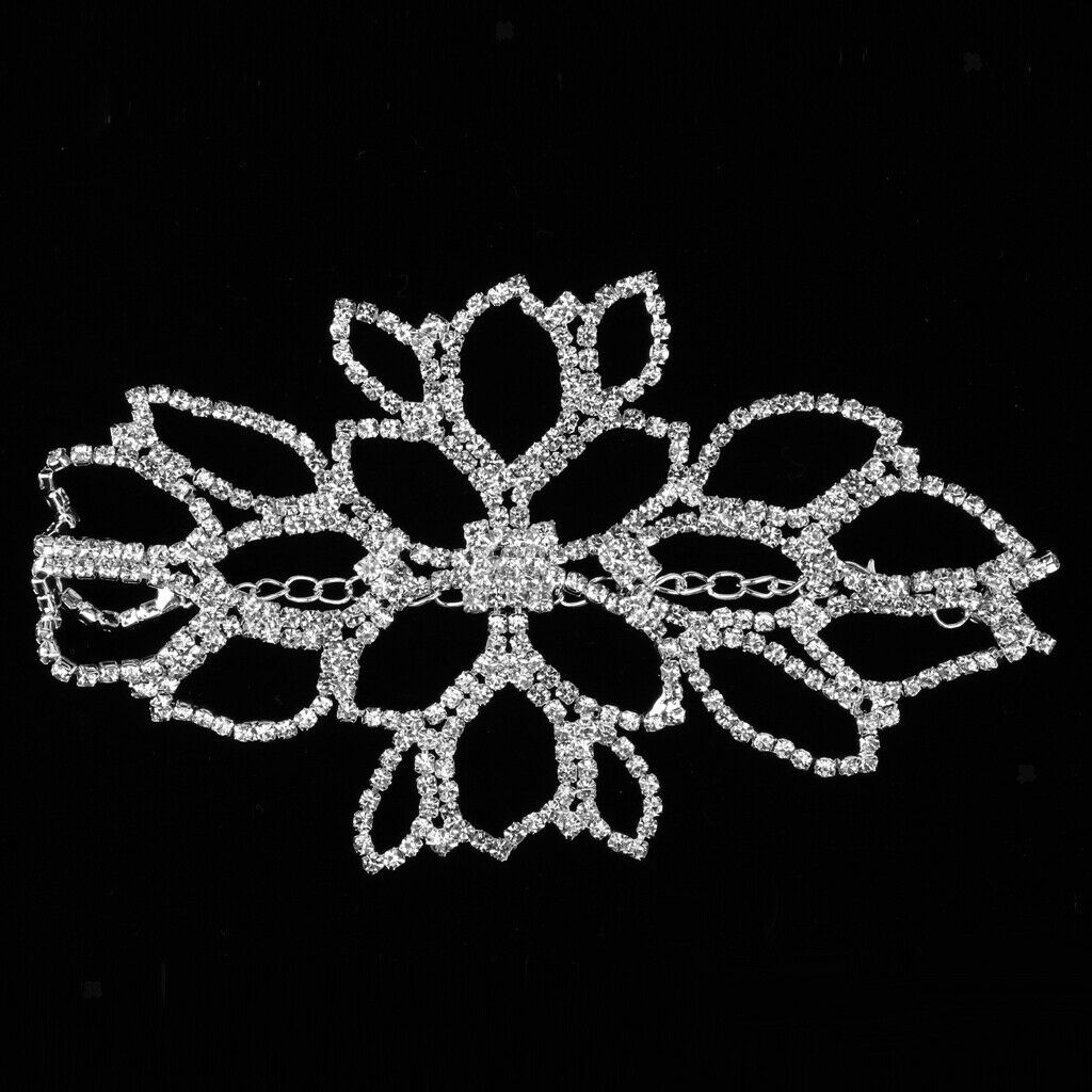 Lady Bridal Rhinestone Crystal Arm Armlet Bracelet Bangle Women Girl Patry