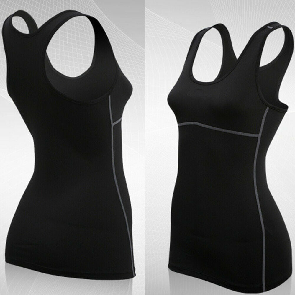 Sport Women Quick-dry Yoga Tank Top Gym Running Jogger Vest Tops Training Blouse
