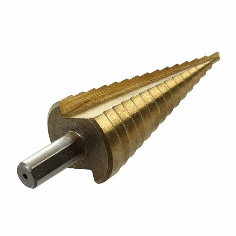 Set of 3 Drills Cutters Floors Conical HSS steel A9W7W7