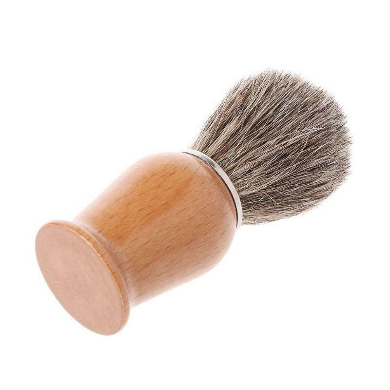 New Salon Badger Hair Wood Handle Wet Shaving Brush For Men Shave Barber Tool
