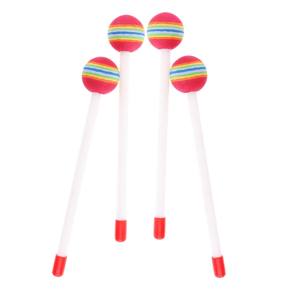 Drum Sticks Percussion Drum Mallets 2 Pair for Kids Music Learning Xmas Gift