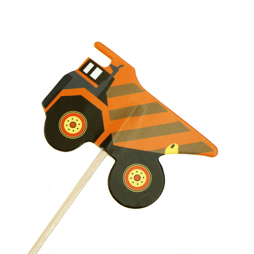 24X cartoon car truck cupcake toppers picks birthday party baby shower dec.l8
