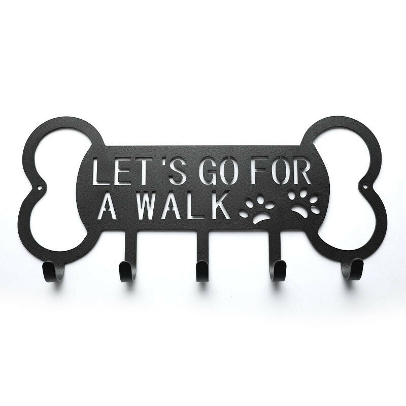 Metal Pet Dog Leash Hanger Hook Dog Leash Wall Rack Holder with Free Nail HaFCA