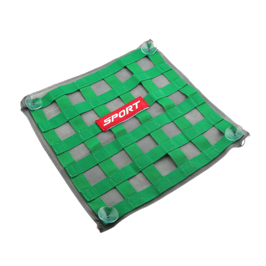Window Net Ribbon Style Car Safety 34cm x 34cm  Green