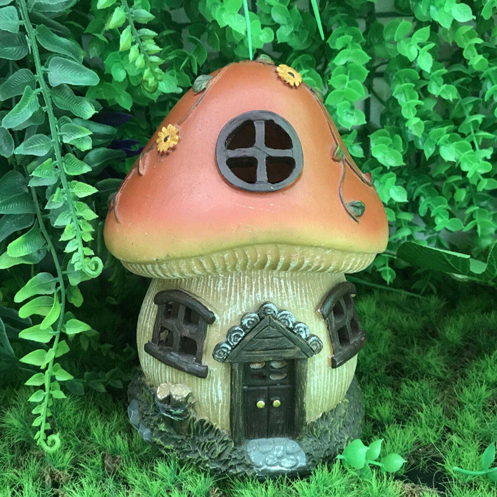 Home Mushroom Garden Outdoor Solar Powered Light Patio Decor Lighting Craft