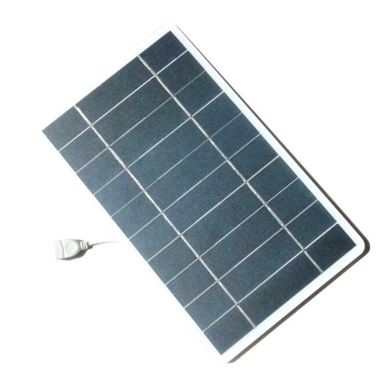 Outdoor Phone Battery Power Bank 5V Flexible Solar Panel Battery with USB Port