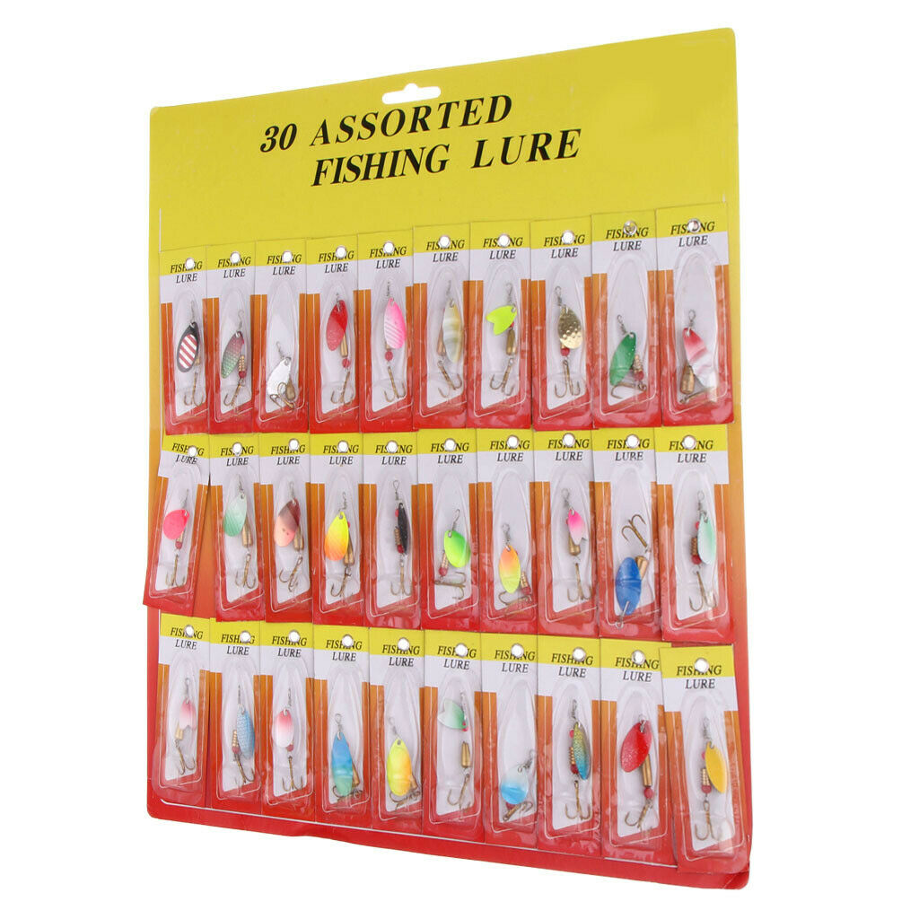 30x   Multicolor   Spinners   Baits   Spinnerbait   Fishing   Lures   Artificial