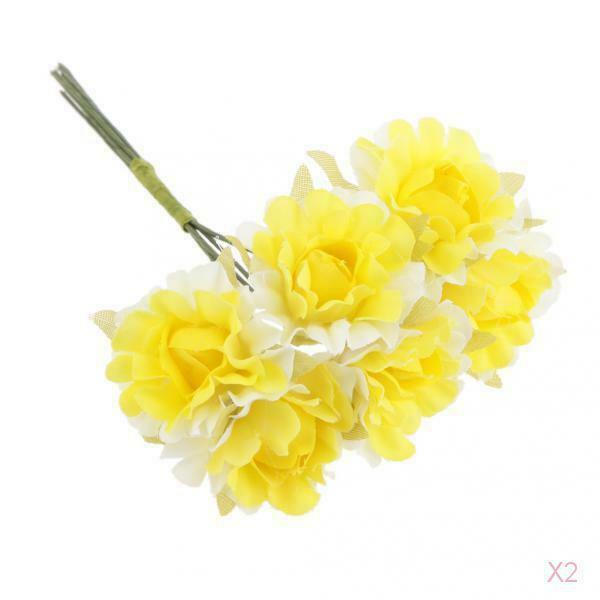 2x 60x Artificial Daisy Flower Head Silk Plant DIY Floral BanquetDIY Venue Decor