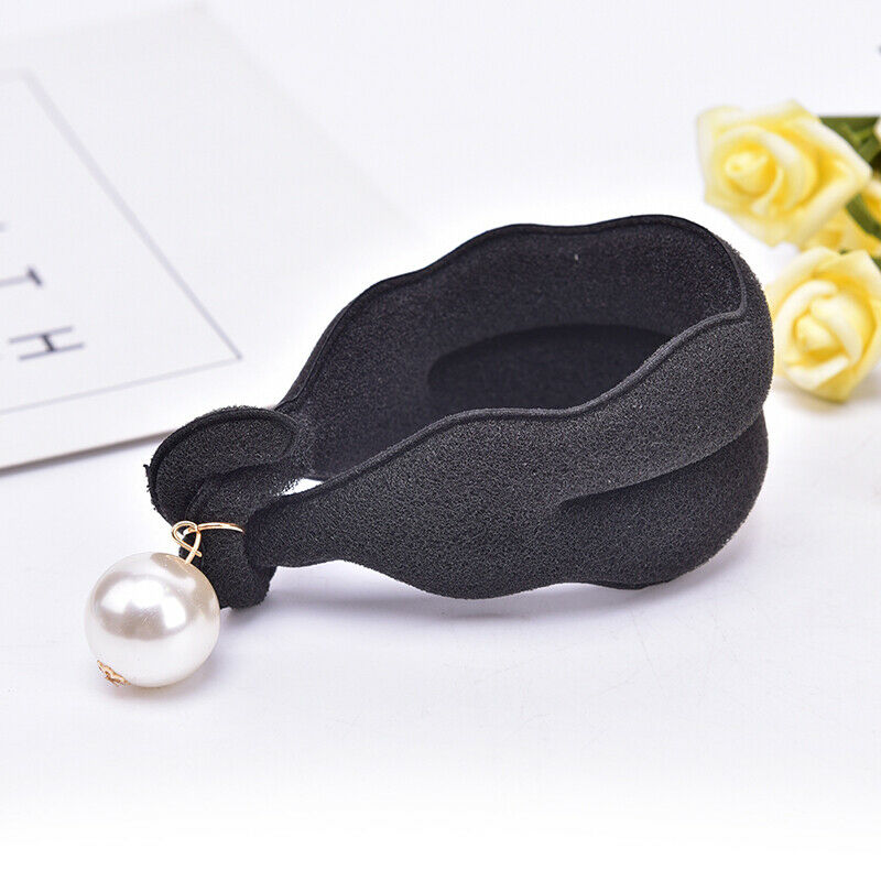 2PCS Magic Sponge Clip Foam Donut Hair Styling Bun Curler Maker Ring TwistBDAU