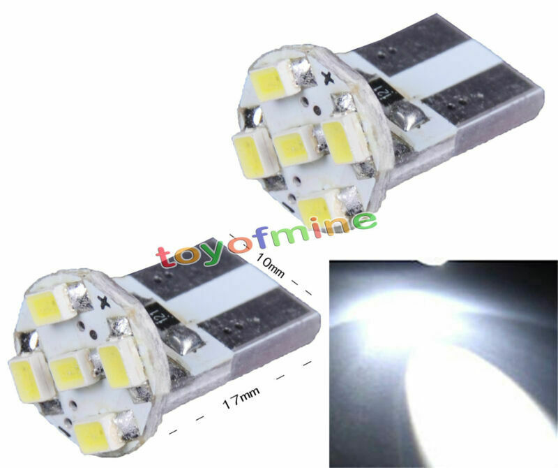 2 pcs White 5-SMD LED licence Plate Tag Light Bulb Lamp 168 2825 T10 C5