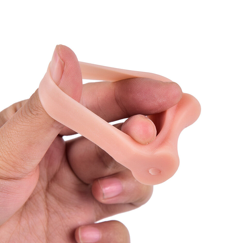 1Pair Silicone Gel Toe Spacer Separator Straightene Spreader Bunion Pai.l8