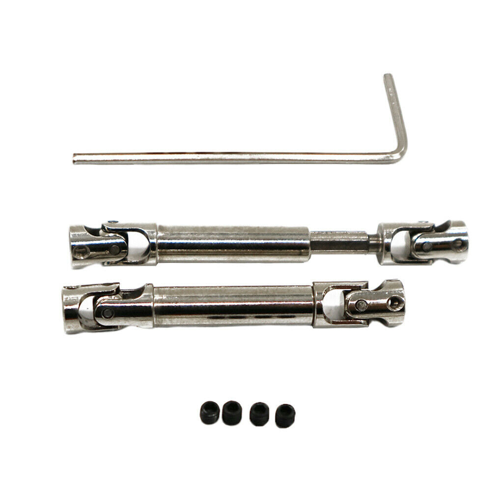 2 Pcs Metal Drive Shaft Drive Shaft Drive Joint Set for WPL C14 C24 B14 B24 B16
