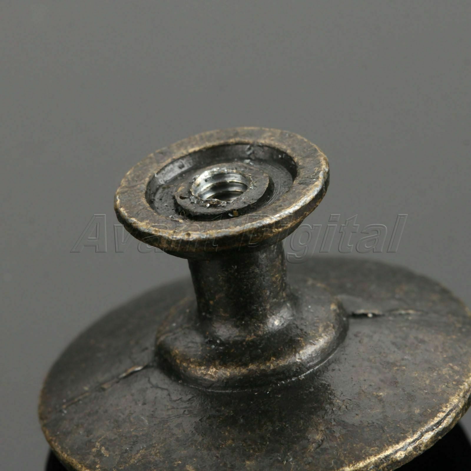 Zinc Alloy Retro Bronze Flower Cabinet Door Pull Handles Drawer Knobs 30*20mm