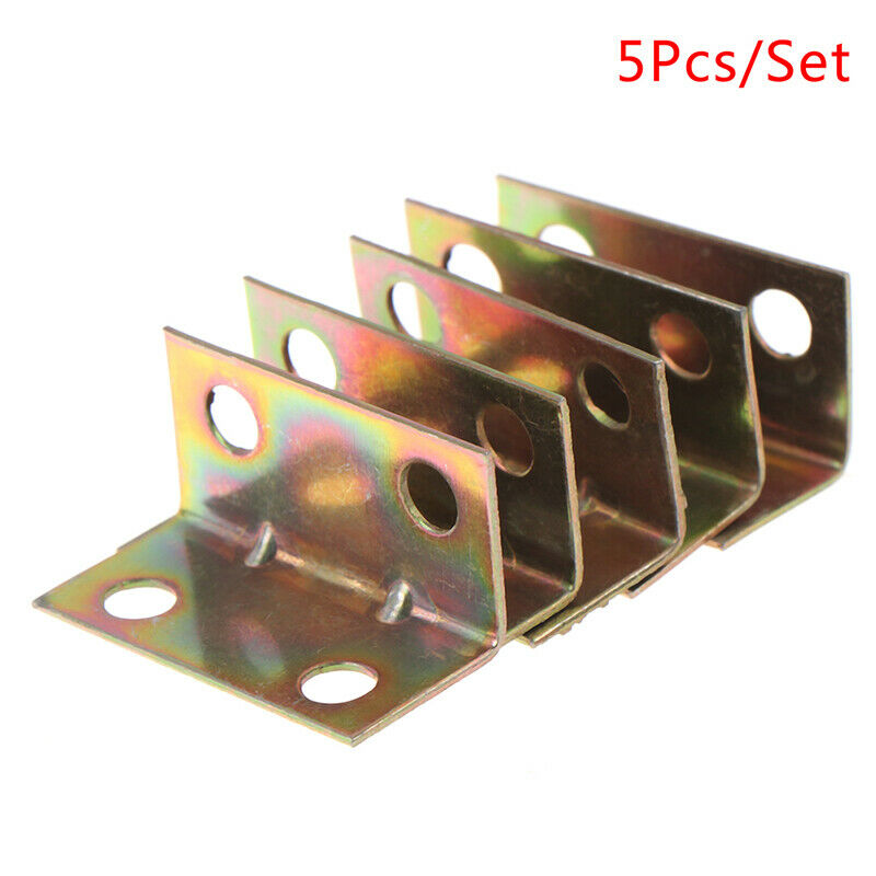 5Pcs Stainless Steel Corner Bracket Connectors Corner Stand Support Furni.l8