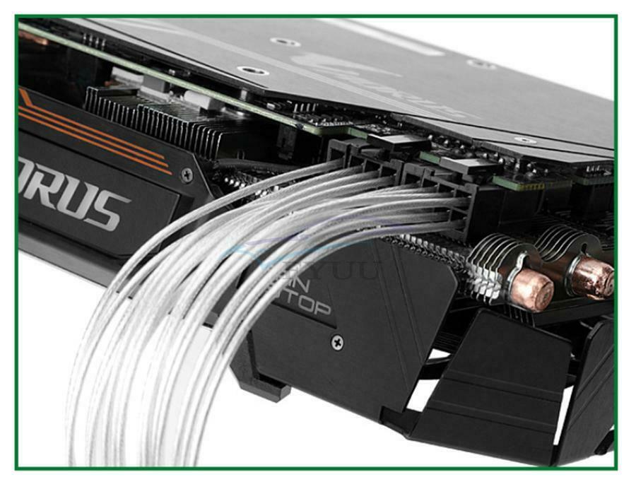 Graphics Card Power Cord Power Cable Splitter 18 AWG/Ribbon Cable Wire Connector