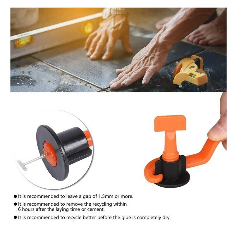 704 Pcs Tile Leveling System Kit Flat Ceramic Floor Wall Construction Tools ReA6