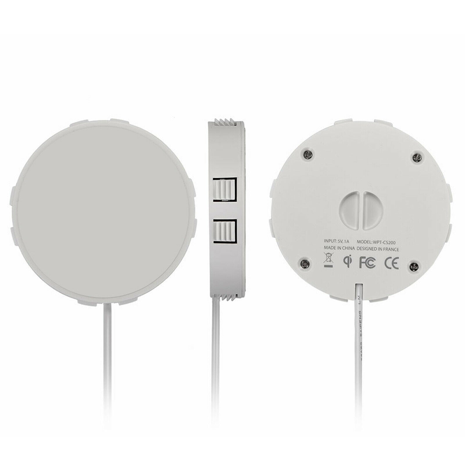 Qi TWS Embedded Wireless Charger for All Phones Restaurant Bar Marble Tables