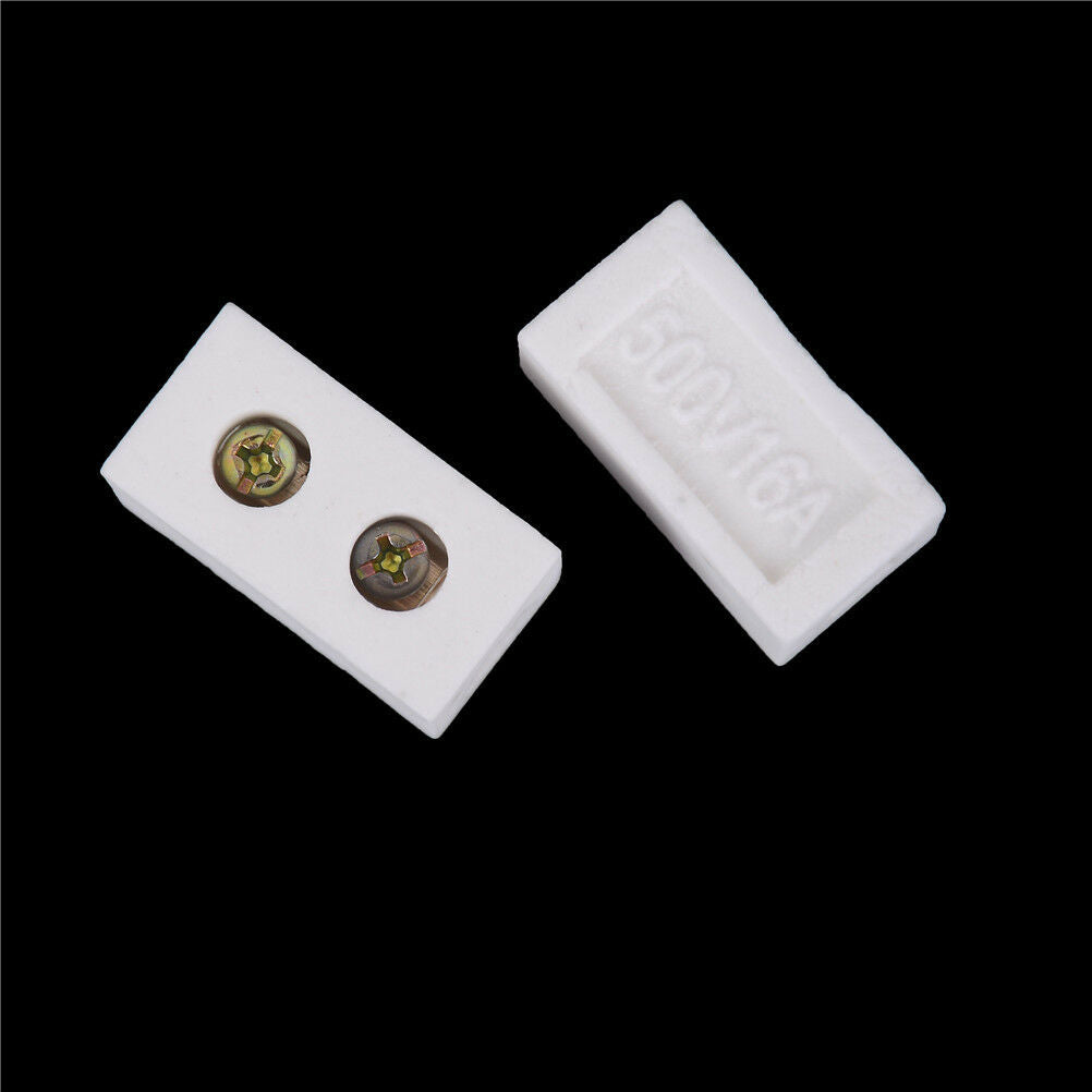 2Pcs High Temperature Ceramic Connector Block 30A 1 Way WF