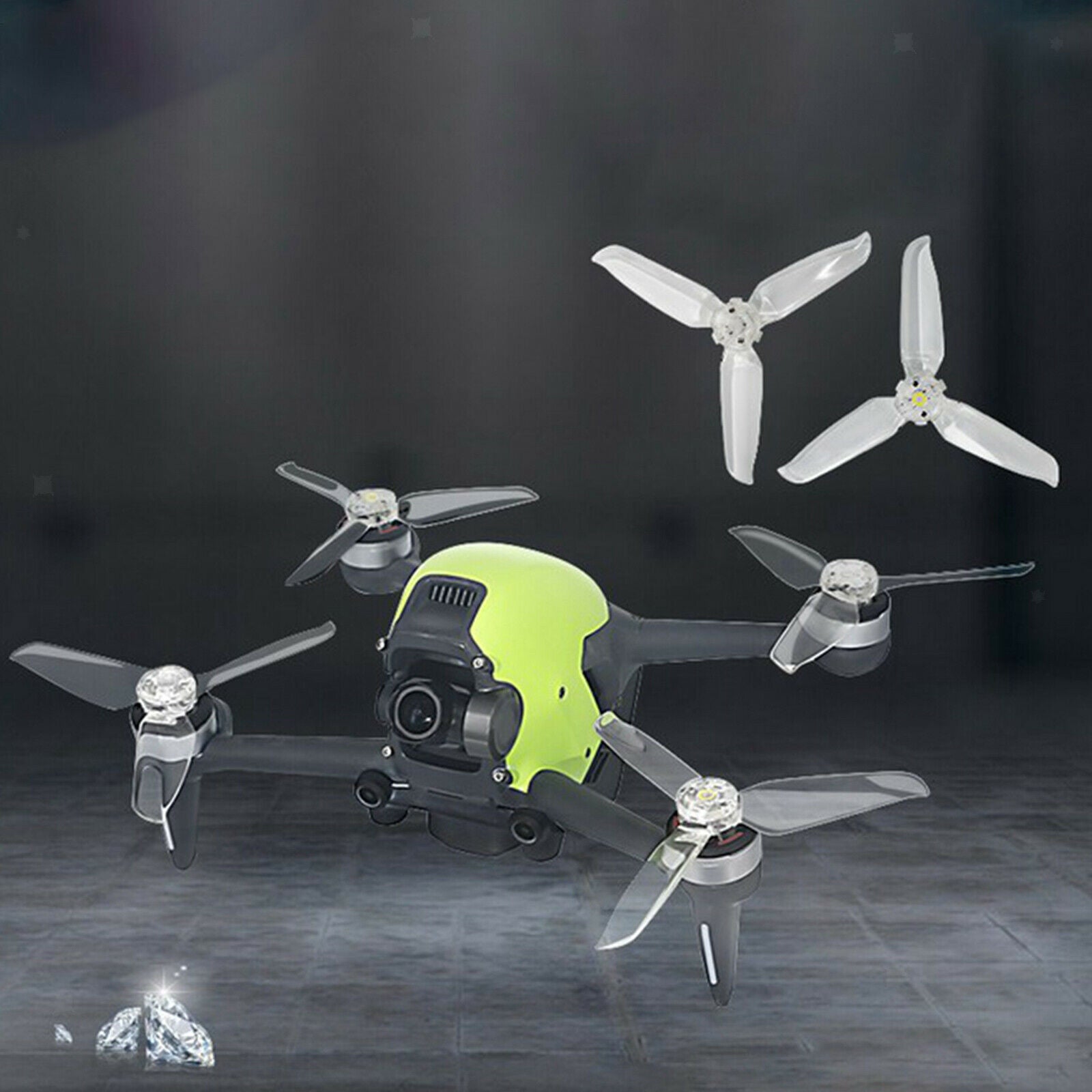 4Pack Clear Low-Noise Propellers Props Blade for DJI FPV Combo RC Drone DIY