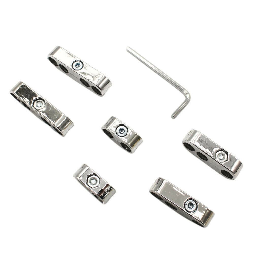 Chrome Spark Plug Wire Cable Cord Separators Holder Universal For Chevy Ford