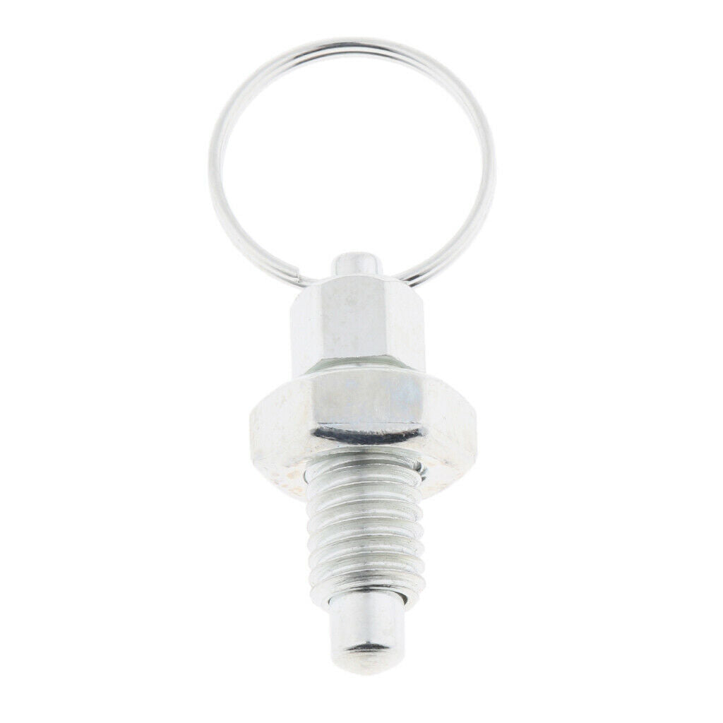 M8 Index Plunger with Ring Pull Spring Loaded Retractable Locking Pins, 8X