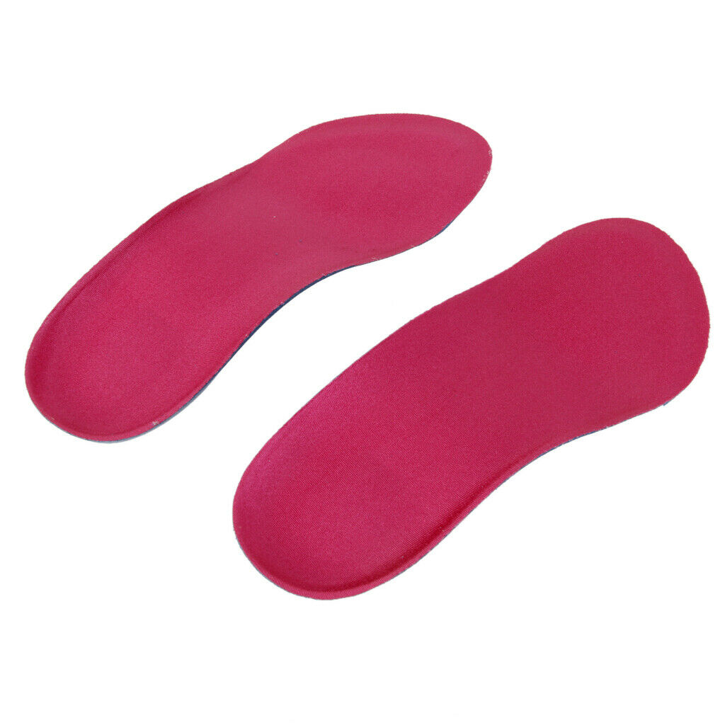 3/4 Velvet Fabric Insoles Cushion Arch Support Pads Foot Pain Relief