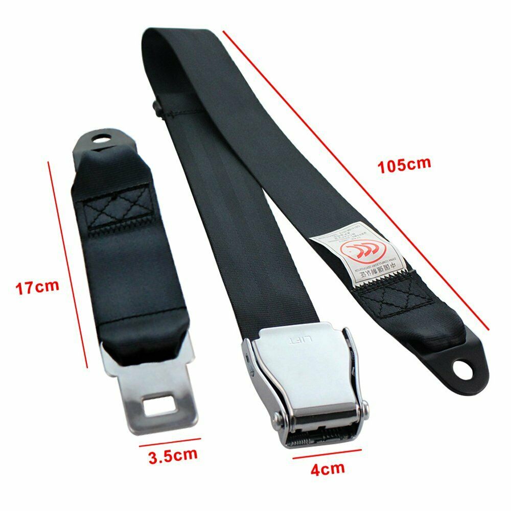 1set 2 Point Harness 2pt Harness Retractable Safety Seat Belt Grey Fits for GMC