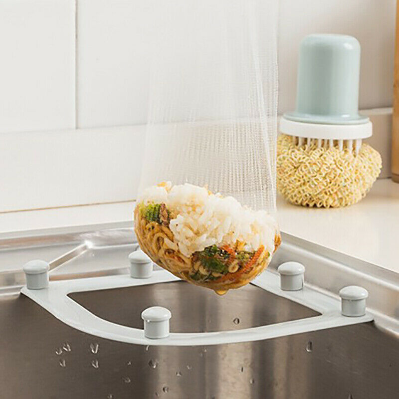 Kitchen Triangular Sink Strainer Drain Vegetable Fruit Drainer Basket Cup.l8